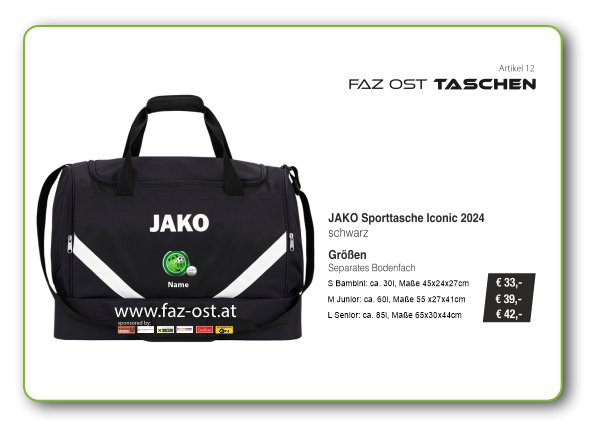 Artikel 12 ~ TASCHEN, JAKO Sporttasche Iconic 2024